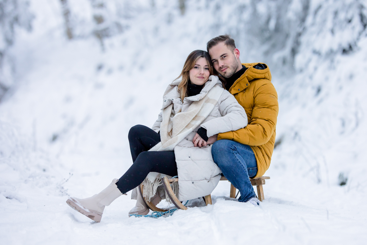 Engagement Shooting in Loerrach im Schnee